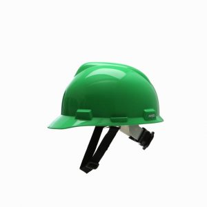 Head Protection MSA HELMET Green Top View with Vizor 1