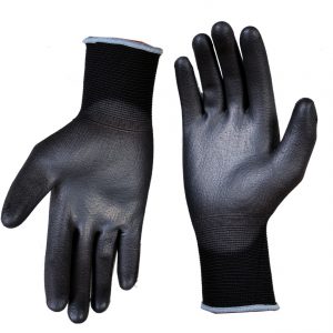 Allied Mechanical Gloves Color Black Top view