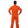 Deluxe 100% Cotton Work Jacket & Cargo Pants Orange Back View