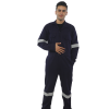 Elite Blended Poly Cotton Work Shirt & Trouser Color Navy Blue Front View