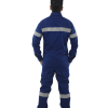 Deluxe 100% Cotton Coverall Color Blue Back View 1
