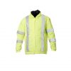 High Visibility Parka Jacket Color Green Front