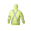 High Visibility Parka Jacket Color Green Back