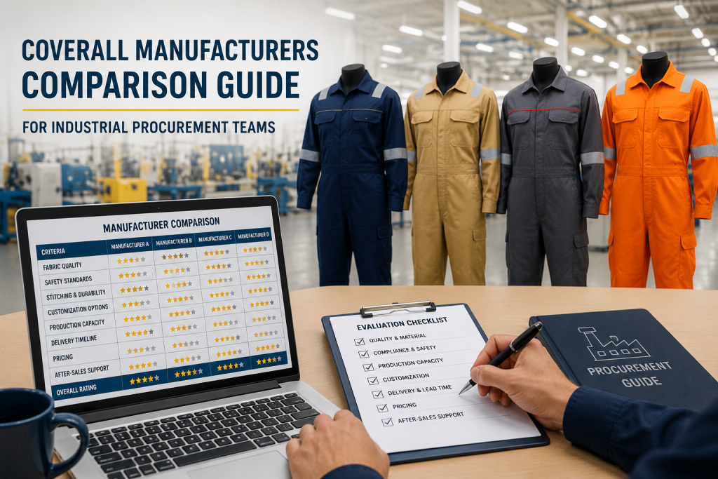 Coverall manufacturers comparison guide for industrial procurement teams