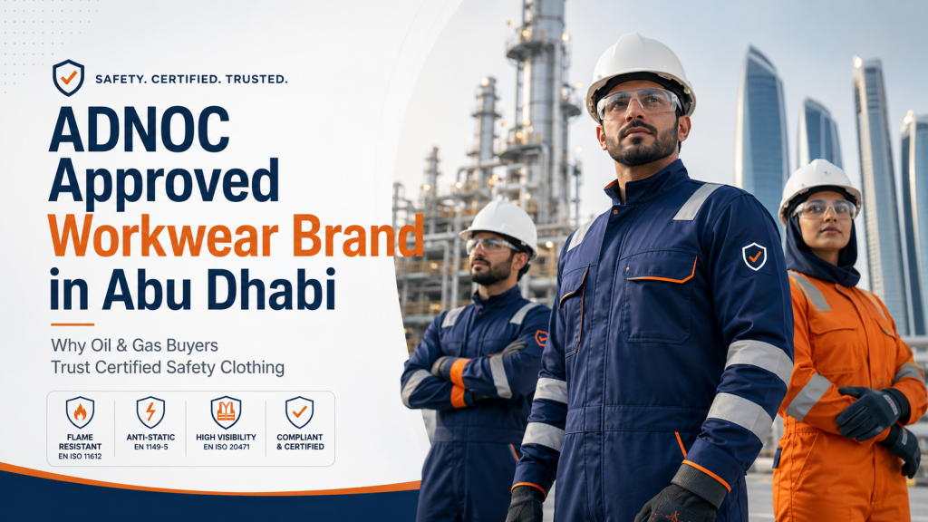ADNOC Approved Workwear Brand in Abu Dhabi: Why Oil & Gas Buyers Trust Certified Safety Clothing