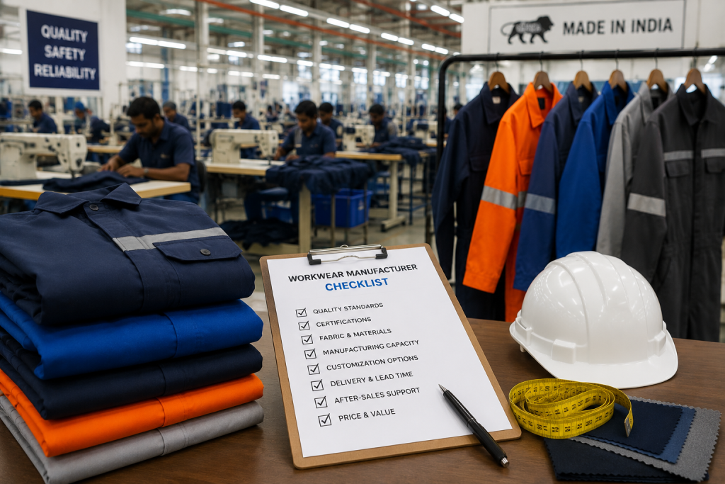 How to choose the right industrial workwear manufacturer in India