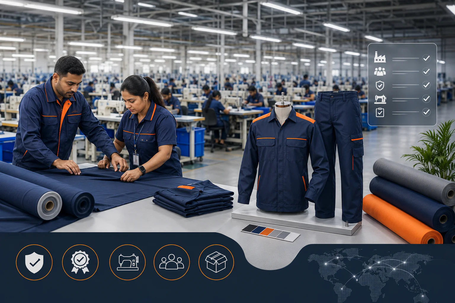 How to choose a factory worker uniform manufacturer for large-scale operations