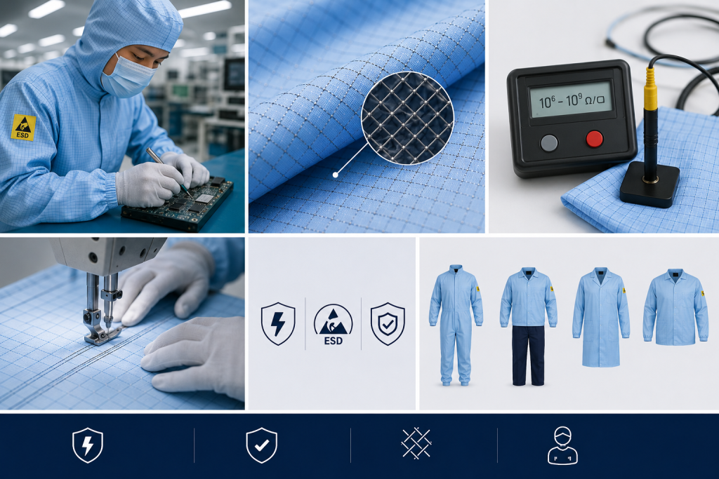 Choosing the right ESD protection clothing supplier for electronics and cleanroom environments