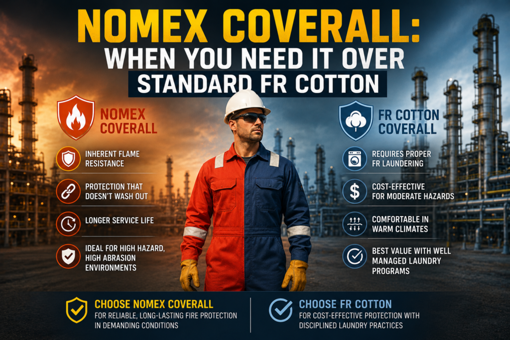 Nomex Coverall: When You Need It Over Standard FR Cotton