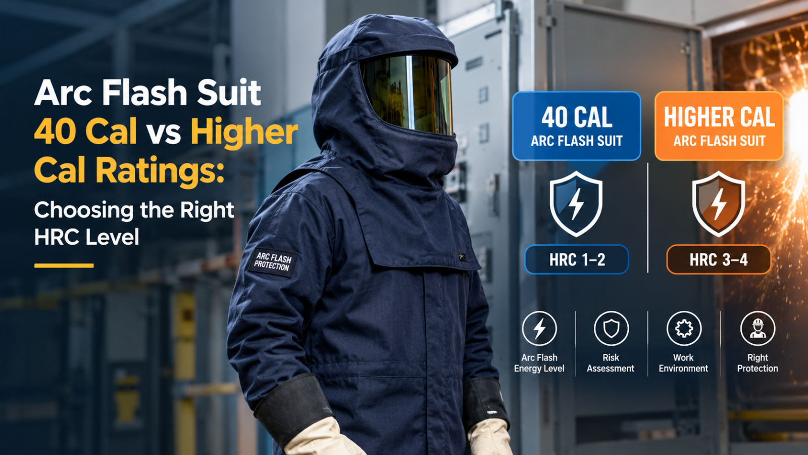 Arc Flash Suit 40 Cal vs Higher Cal Ratings: Choosing the Right HRC Level