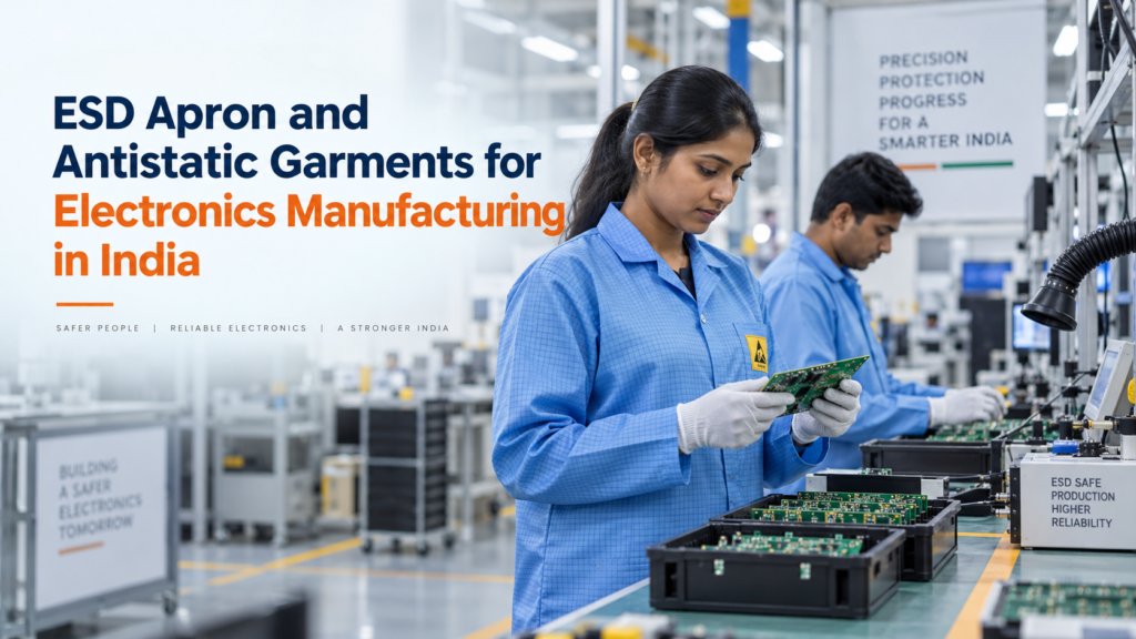 ESD Apron and Antistatic Garments for Electronics Manufacturing in India