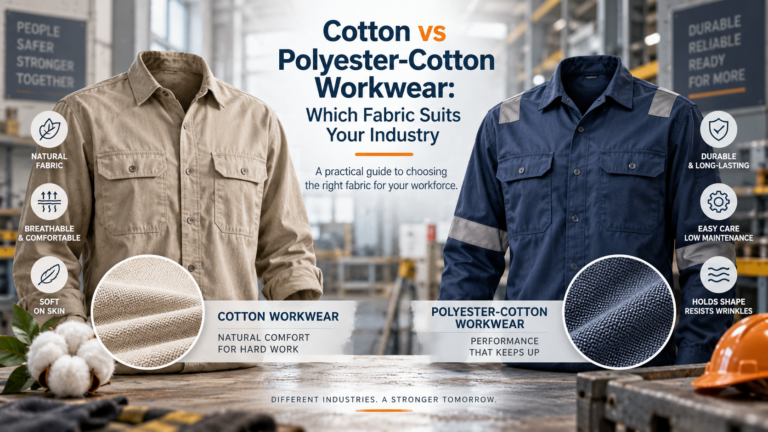 Cotton vs Polyester-Cotton Workwear: Which Fabric Suits Your Industry