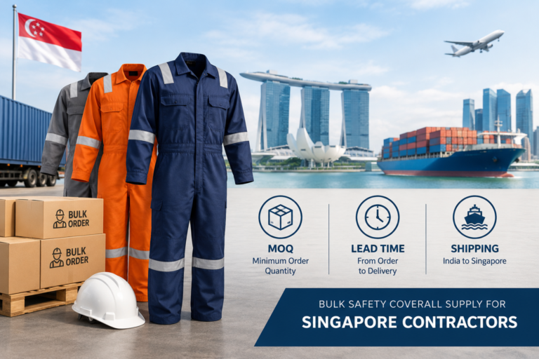Bulk Safety Coverall Supply for Singapore Contractors: MOQ, Lead Time and Shipping
